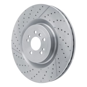 Mercedes-Benz GLS63 AMG Brake Rotor (1) - Front - R1 Concepts - Drilled and Slotted - `12-`19